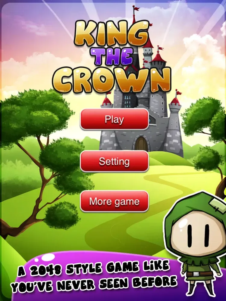Capturas de pantalla de 2048 King The Crown - Medieval Puzzle Tiles Free iPad 