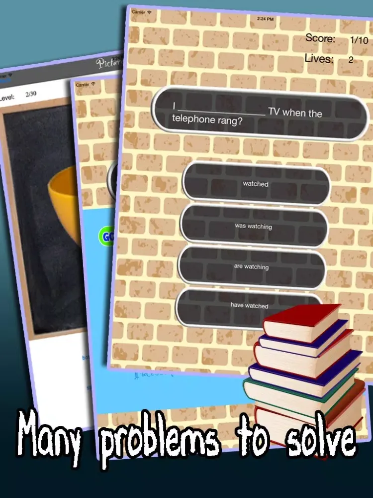 Let's Learn English - Easy Language Learning , Vocabulary and Grammar Quiz Game: Intermediate Level iPad  Ekran Görüntüleri