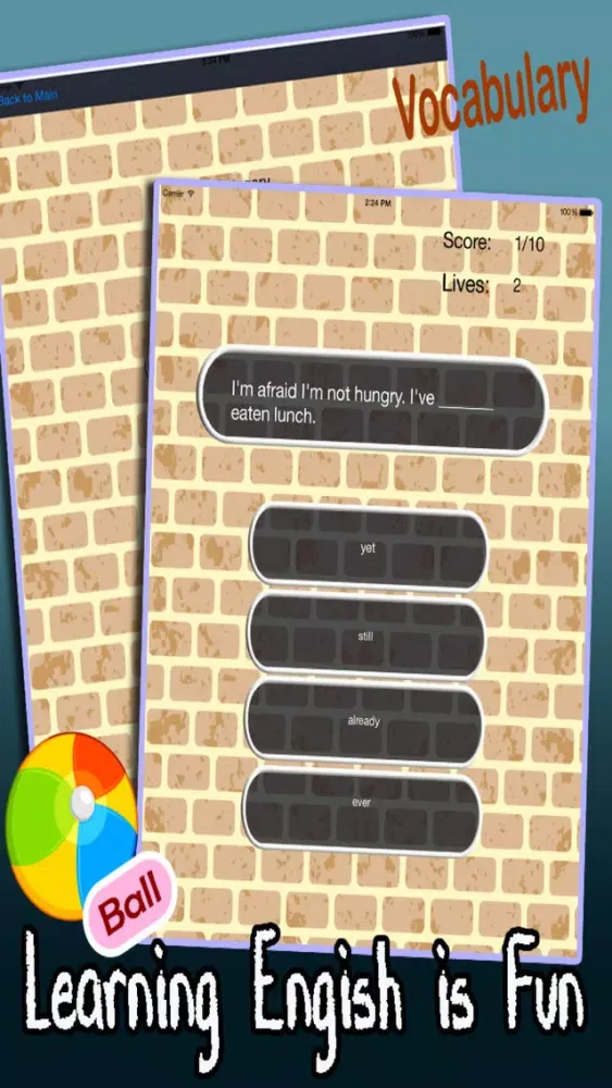 Let's Learn English - Easy Language Learning , Vocabulary and Grammar Quiz Game: Intermediate Level Ekran Görüntüleri