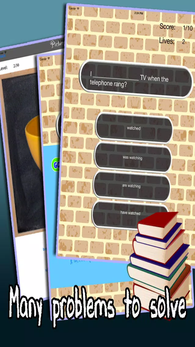 ภาพหน้าจอของ Let's Learn English - Easy Language Learning , Vocabulary and Grammar Quiz Game: Intermediate Level