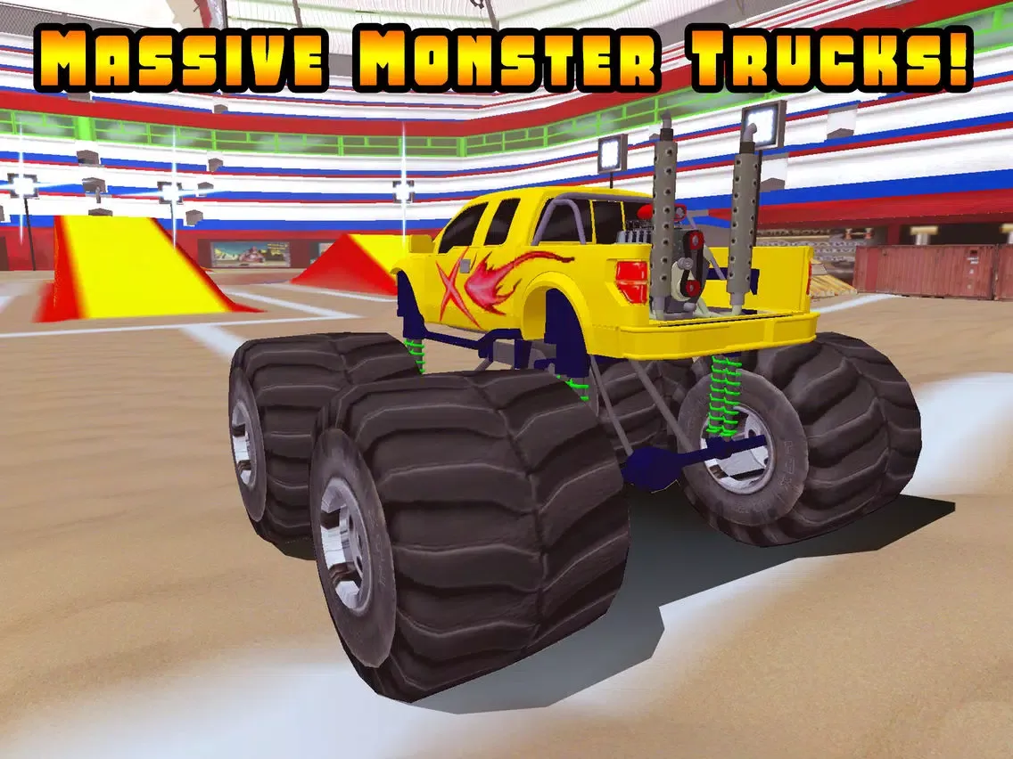 صور 3D Monster Truck Smash Parking - Nitro Car Crush Arena Simulator Game PRO iPad 