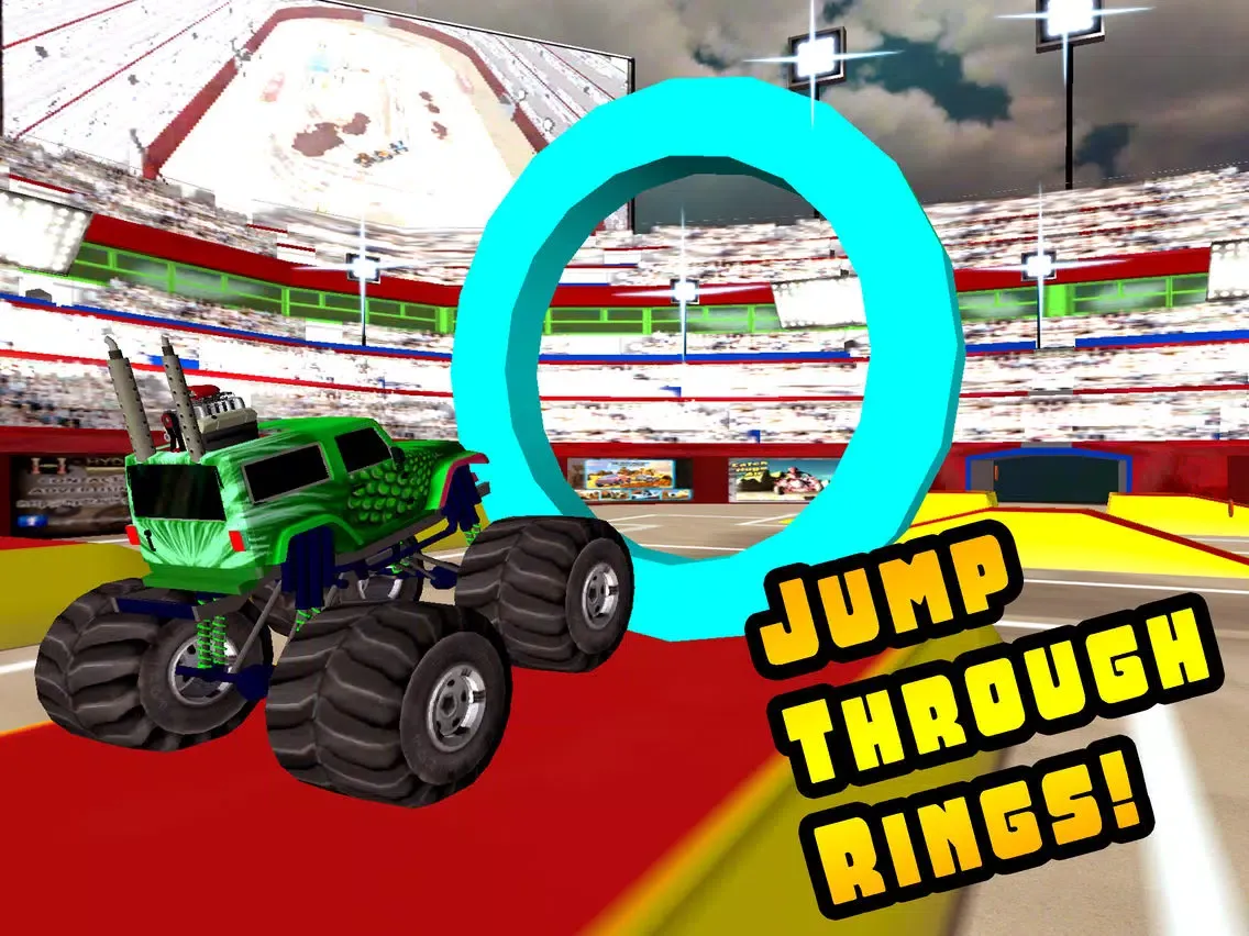 صور 3D Monster Truck Smash Parking - Nitro Car Crush Arena Simulator Game PRO iPad 