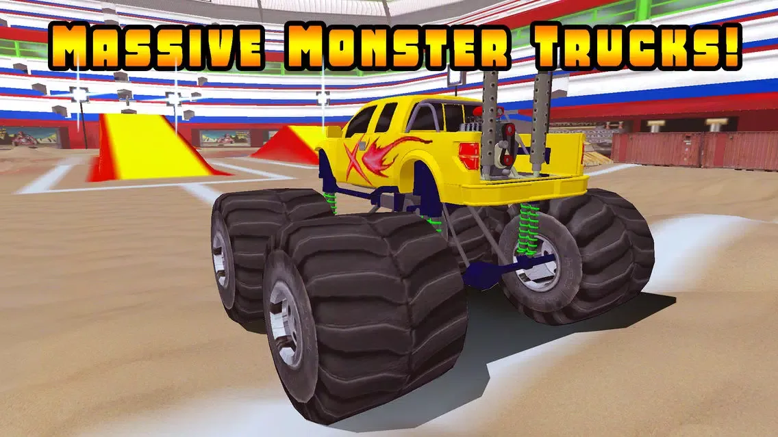 صور 3D Monster Truck Smash Parking - Nitro Car Crush Arena Simulator Game PRO