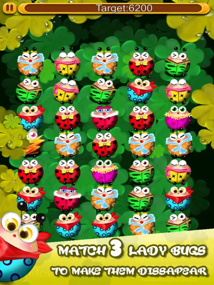 Lady Bug Match-3 Puzzle Game - Addictive & Fun Games In The App Store iPad 应用截图