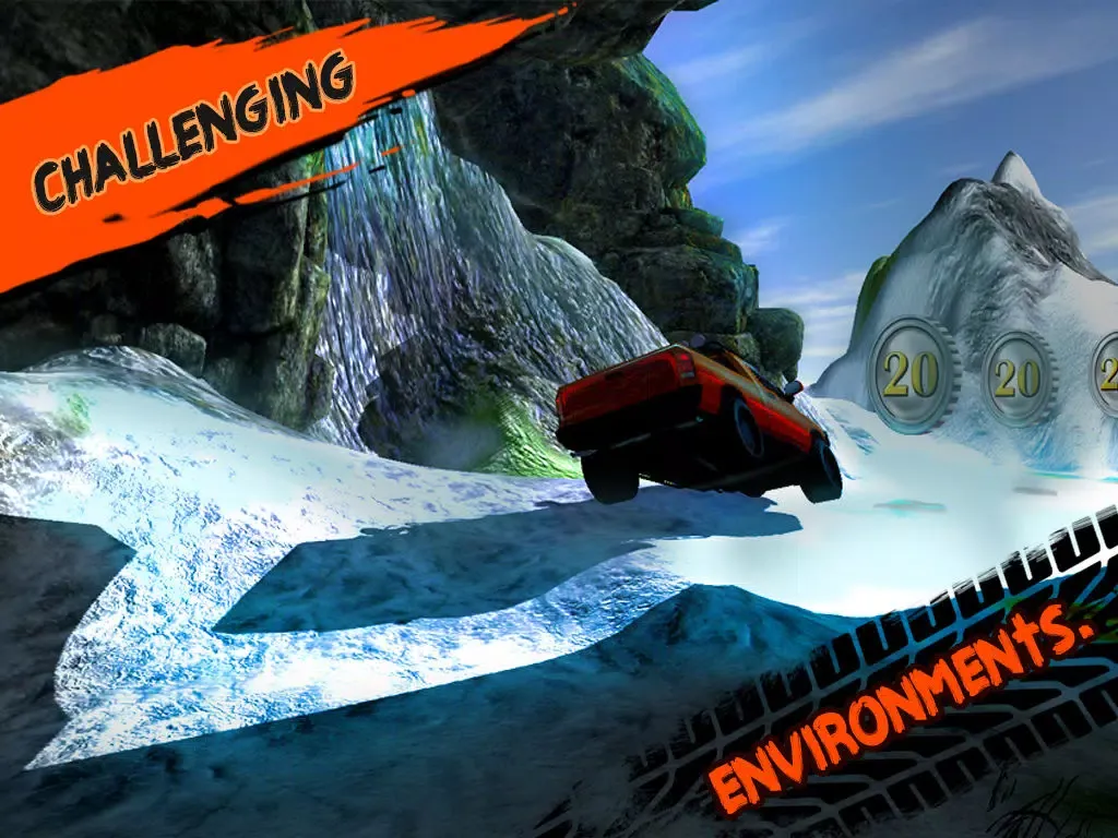 تصاویر 3D Off-Road Truck Parking 2 PRO - Extreme 4x4 Dirt Racing Stunt Simulator iPad 