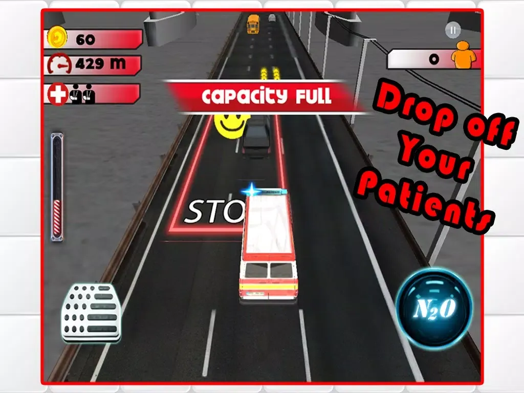 Capturas de tela do 3D Rescue Racer Traffic Rush - Ambulance, Fire Truck Police Car and Emergency Vehicles : FREE GAME iPad 