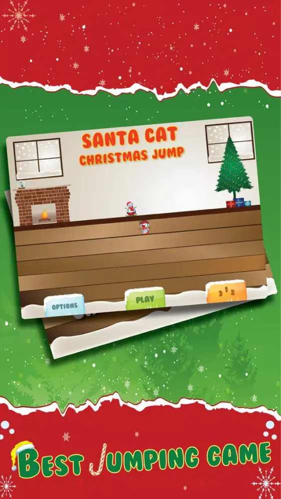 ภาพหน้าจอของ Santa Cat Christmas Jump - Mega Kitty Snow Leap FREE