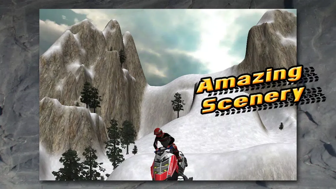 Arctic Fury 3D Off-Road Snowmobile Parking Extreme - Snow Mountain Stunt Racing Simulator FREE 스크린샷