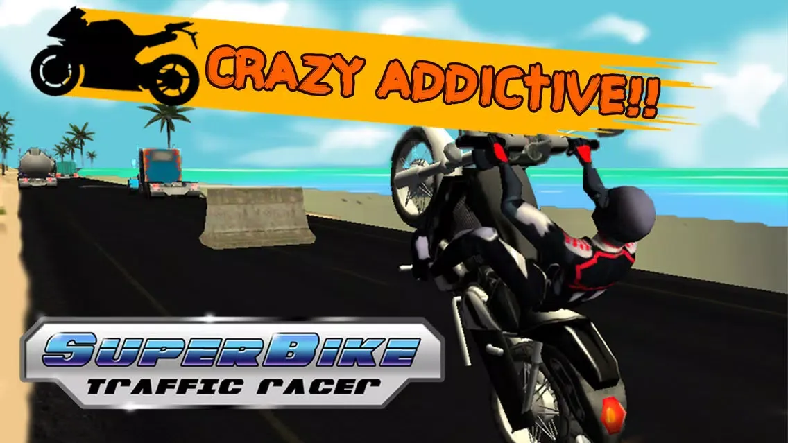 Tangkapan layar 3D SuperBike Traffic Rush Racing - High Speed Highway Rider : FREE GAME