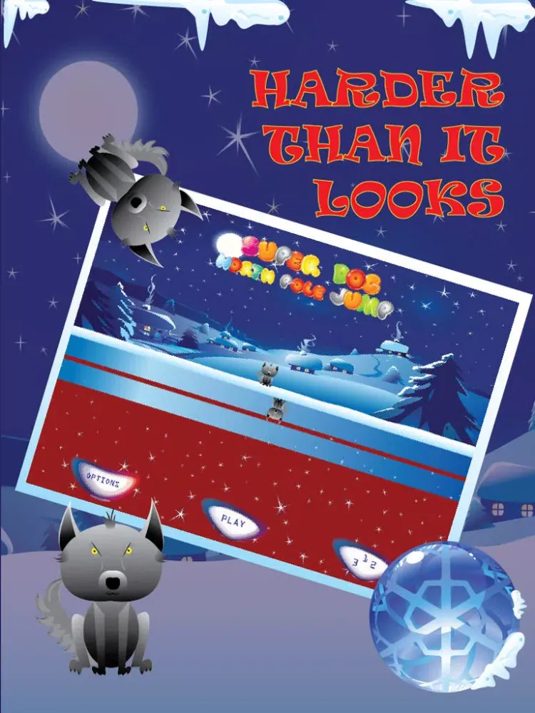 ภาพหน้าจอของ Super Dog North Pole Jump - Mega Christmas Snow Leap FREE iPad 