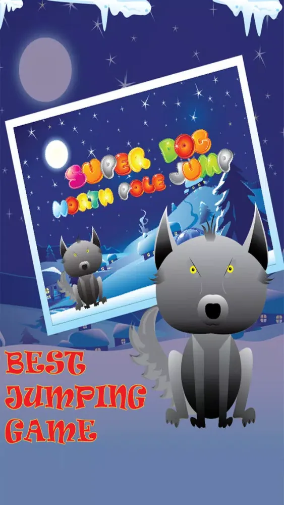 ภาพหน้าจอของ Super Dog North Pole Jump - Mega Christmas Snow Leap FREE
