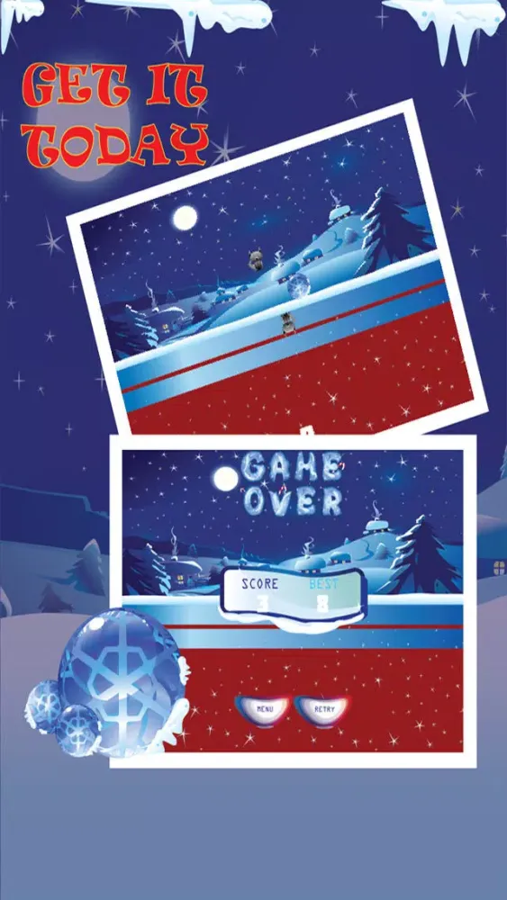 ภาพหน้าจอของ Super Dog North Pole Jump - Mega Christmas Snow Leap FREE