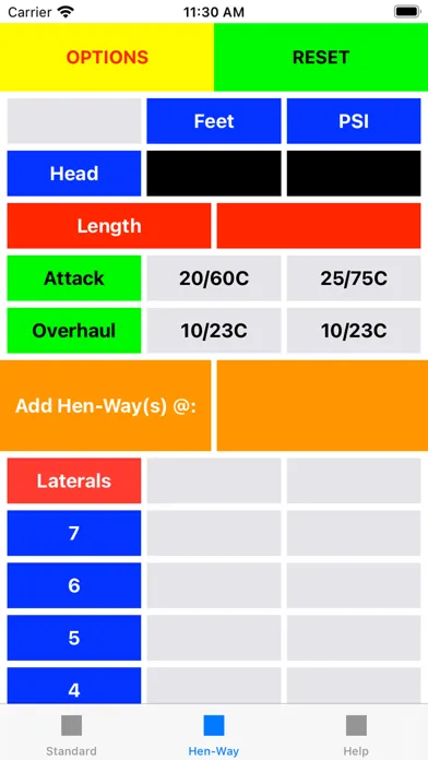 Wildland Fire Hydraulics App Screenshots