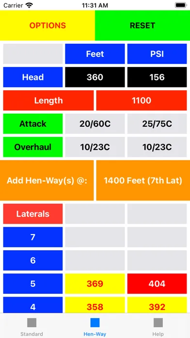 Wildland Fire Hydraulics App Screenshots