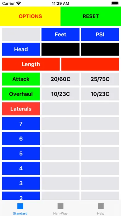 Wildland Fire Hydraulics App Screenshots