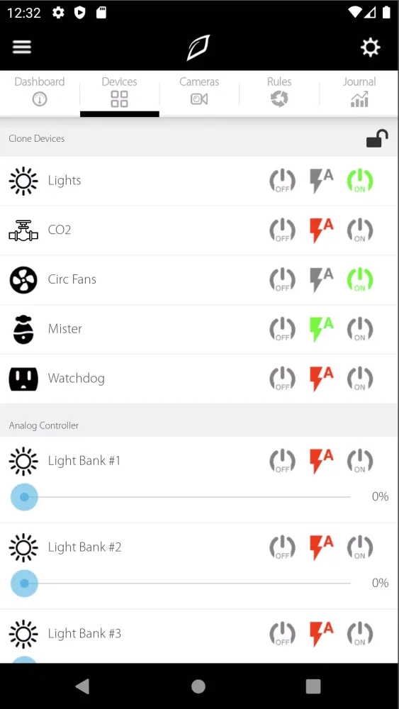 Capturas de tela do Growlink
