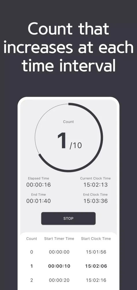 Interval Countdown Timer Clock Screenshots