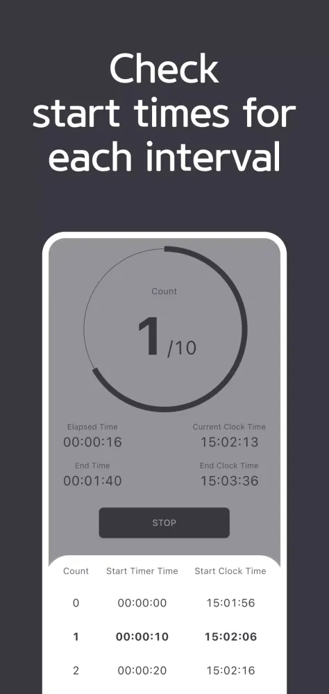 Interval Countdown Timer Clock Screenshots