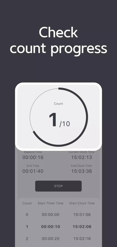 Interval Countdown Timer Clock Screenshots