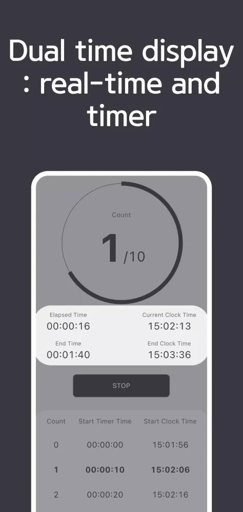 Interval Countdown Timer Clock Screenshots