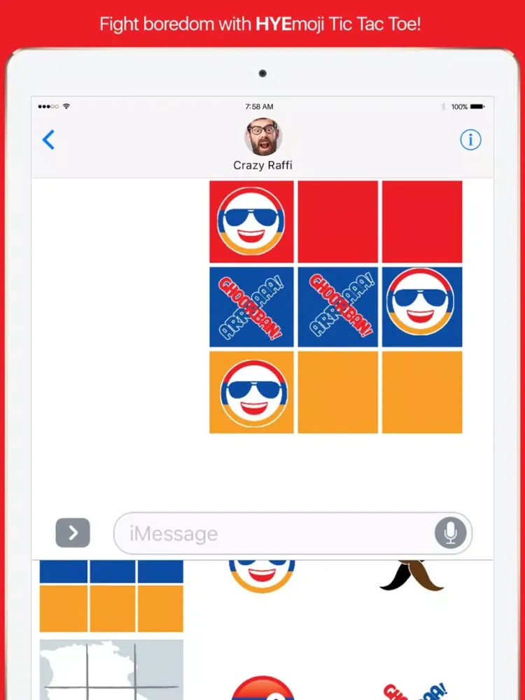 HYEmoji Tic Tac Toe - Armenia Tic Tac Toe Stickers iPad  Screenshots
