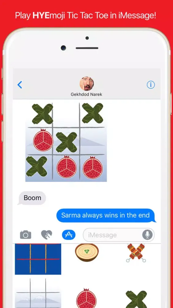 HYEmoji Tic Tac Toe - Armenia Tic Tac Toe Stickers Screenshots