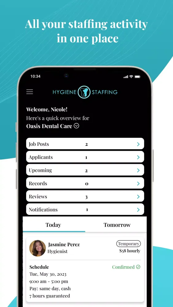 Capturas de pantalla de Hygiene Staffing - Find Staff
