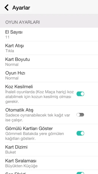 Batak - Tekli, Eşli, Koz Maça Screenshots