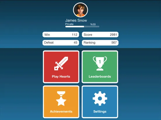 Hearts - Card Game iPad  স্ক্রিনশট