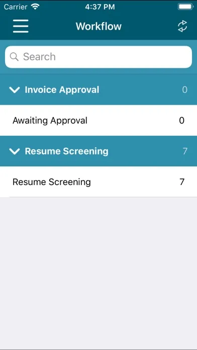 Capturas de pantalla de OnBase Mobile 18 for iPhone