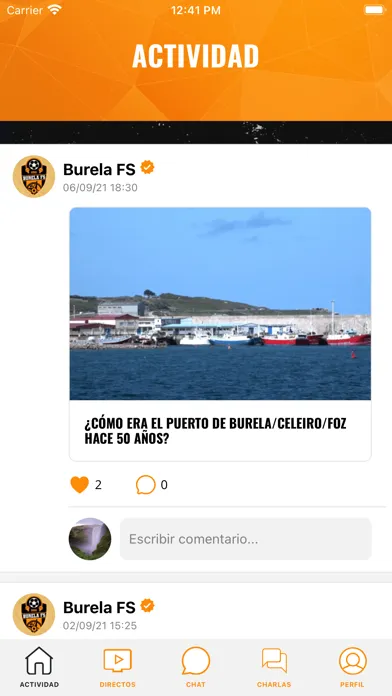 Captures d'écran de CD Burela FS