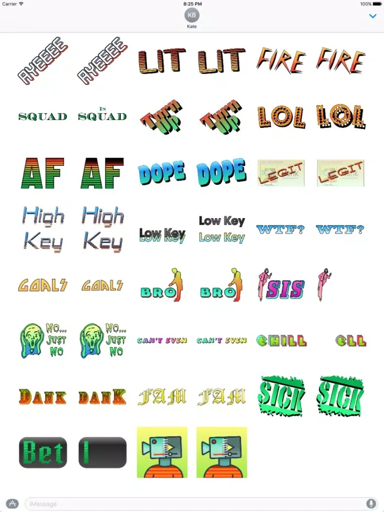 Squadicons -- Stickers for iMessage You Need ASAP iPad  Screenshots