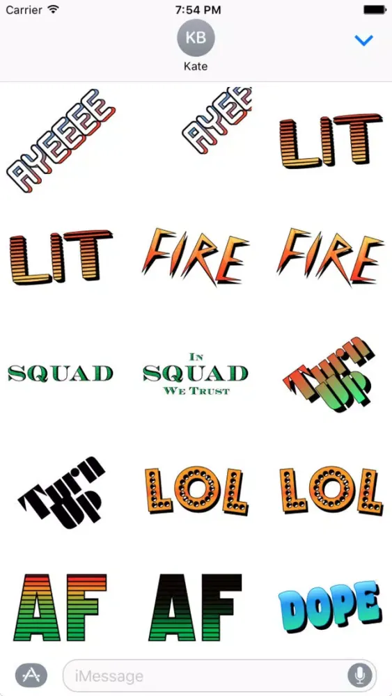 Squadicons -- Stickers for iMessage You Need ASAP Screenshots
