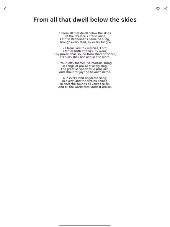 The Otterbein Hymnal iPad  سکرین شاٹس