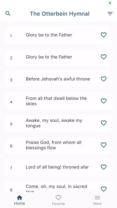 The Otterbein Hymnal سکرین شاٹس