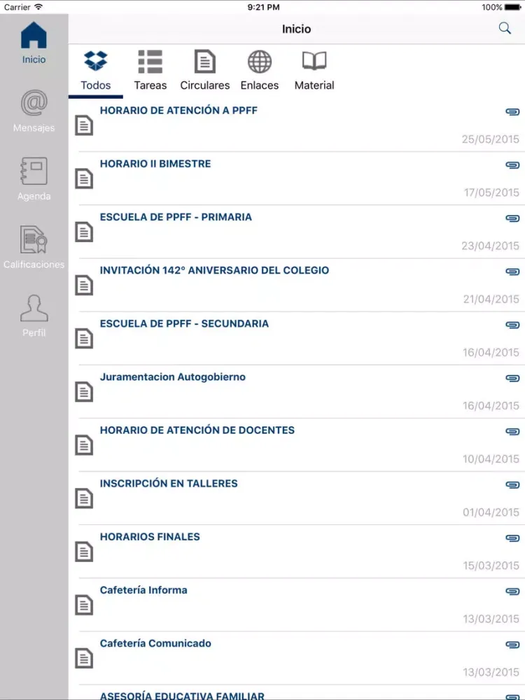 Screenshot di SieWeb HyO iPad 