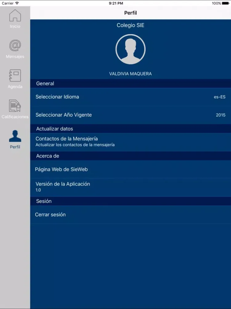 Screenshot di SieWeb HyO iPad 