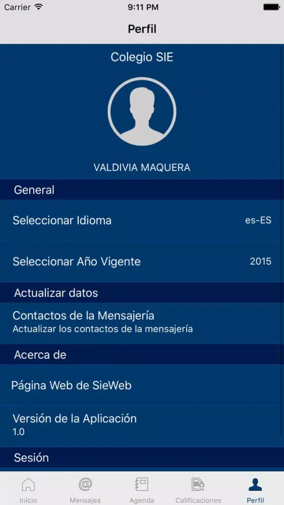 Screenshot di SieWeb HyO