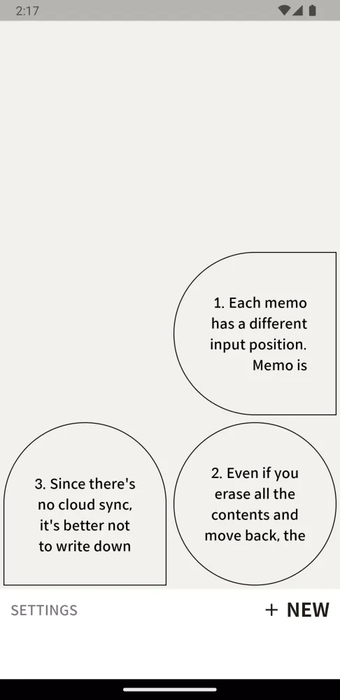 Capturas de tela do Here Memo - 9 Input Positions