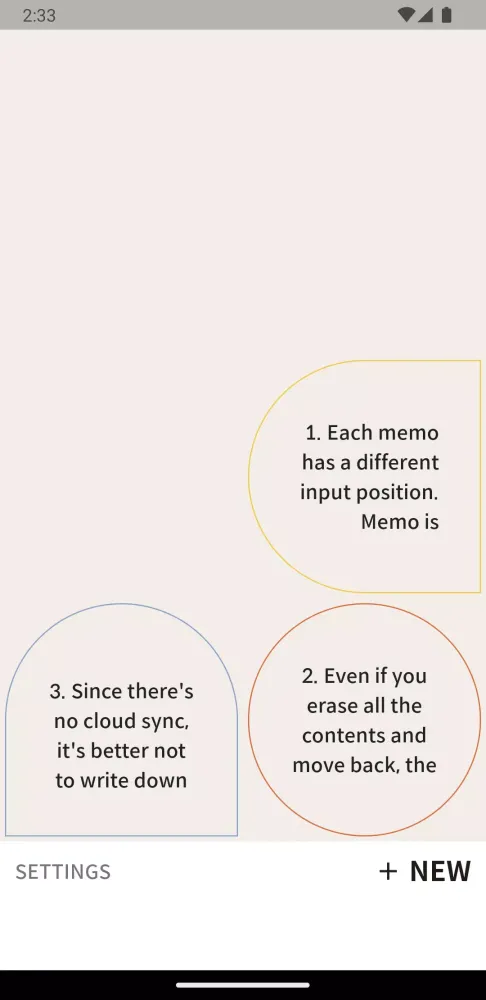 Capturas de tela do Here Memo - 9 Input Positions