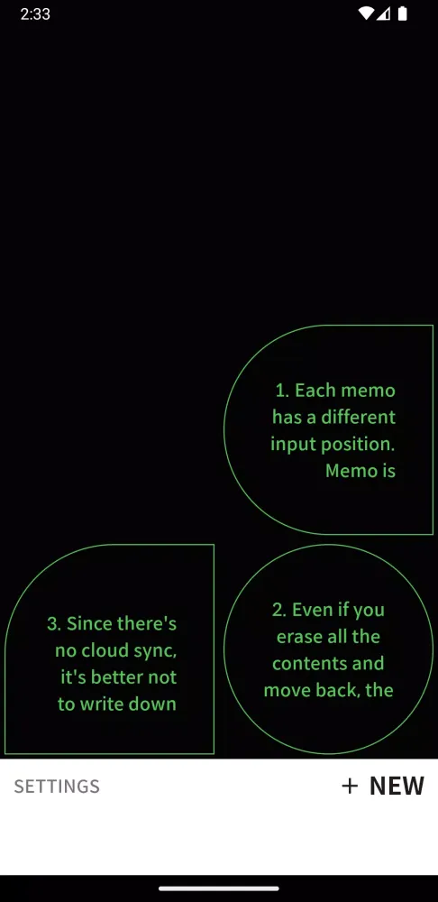 Capturas de tela do Here Memo - 9 Input Positions