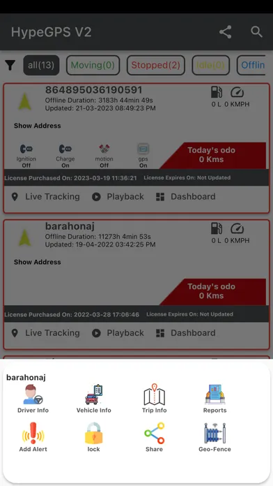 Tangkapan layar HypeGPS V2