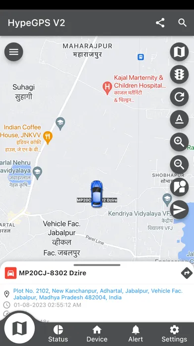 Tangkapan layar HypeGPS V2