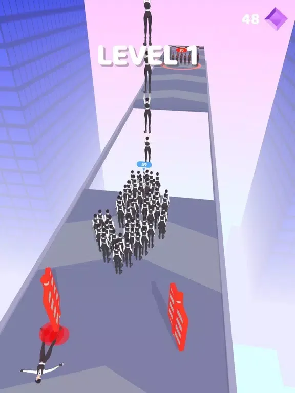 ภาพหน้าจอของ Crowd Clone Run iPad 