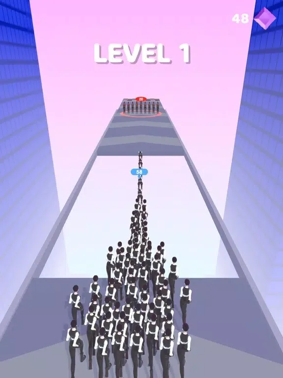 ภาพหน้าจอของ Crowd Clone Run iPad 
