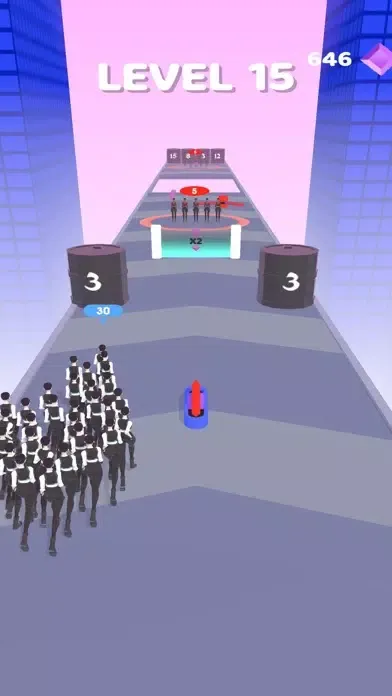 ภาพหน้าจอของ Crowd Clone Run