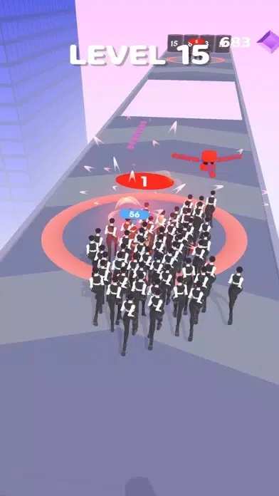 ภาพหน้าจอของ Crowd Clone Run