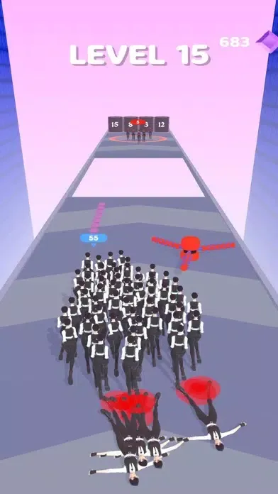 ภาพหน้าจอของ Crowd Clone Run