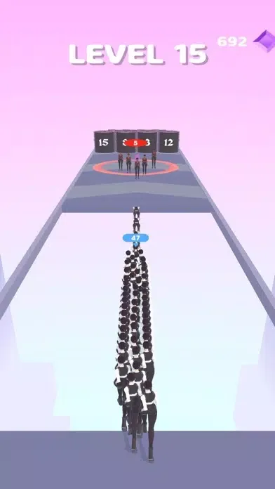 ภาพหน้าจอของ Crowd Clone Run