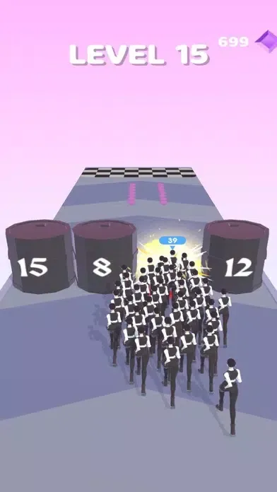 ภาพหน้าจอของ Crowd Clone Run